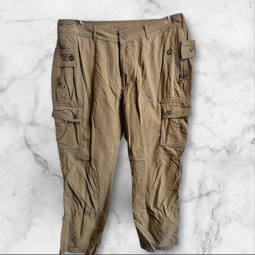 Clothing Arts Pick Pocket Proof Cargo Pants Tan Men's Size 36x30 Actual 38x31
